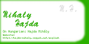 mihaly hajda business card